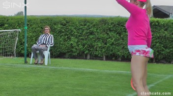 Tennis Girls Catfight and Get Soaking Wet - Cam 2 Screencap 4 on www.sinx.com