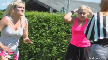 Tennis Girls Catfight and Get Soaking Wet - Cam 2 Screencap 46 on www.sinx.com