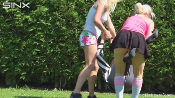 Tennis Girls Catfight and Get Soaking Wet - Cam 2 Screencap 48 on www.sinx.com