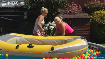 Tennis Girls Catfight and Get Soaking Wet - Cam 2 Screencap 49 on www.sinx.com