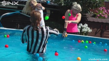 Tennis Girls Catfight and Get Soaking Wet - Cam 2 Screencap 55 on www.sinx.com