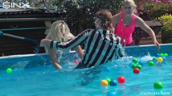 Tennis Girls Catfight and Get Soaking Wet - Cam 2 Screencap 56 on www.sinx.com