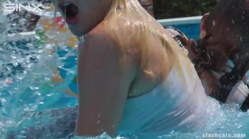 Tennis Girls Catfight and Get Soaking Wet - Cam 2 Screencap 59 on www.sinx.com