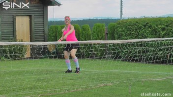 Tennis Girls Catfight and Get Soaking Wet - Cam 2 Screencap 7 on www.sinx.com