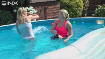 Tennis Girls Catfight and Get Soaking Wet - Cam 2 Screencap 78 on www.sinx.com