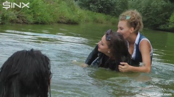 Cute Bitches Brawl In The Water - Cam 1 Screencap 38 on www.sinx.com