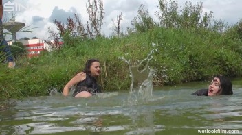 Cute Bitches Brawl In The Water - Cam 1 Screencap 44 on www.sinx.com