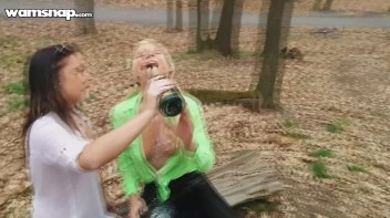 Wet And Messy In The Woods Screencap 18 on www.sinx.com