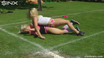 Tennis Girls Catfight and Get Soaking Wet - Cam 1 Screencap 35 on www.sinx.com