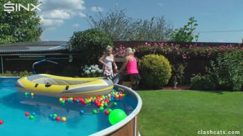 Tennis Girls Catfight and Get Soaking Wet - Cam 1 Screencap 50 on www.sinx.com