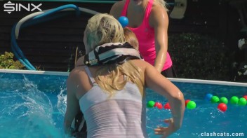 Tennis Girls Catfight and Get Soaking Wet - Cam 1 Screencap 59 on www.sinx.com
