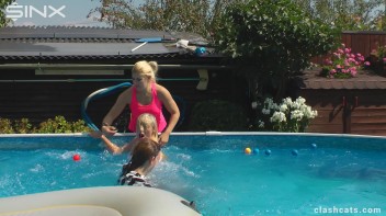 Tennis Girls Catfight and Get Soaking Wet - Cam 1 Screencap 61 on www.sinx.com