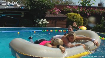 Tennis Girls Catfight and Get Soaking Wet - Cam 1 Screencap 69 on www.sinx.com