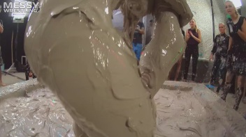 Messy Wrestling: Mud Madness!  No Stopping Till Fully Covered In Slop! Screencap 91 on www.sinx.com