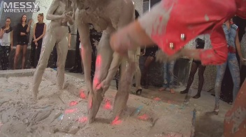 Messy Wrestling: Mud Madness!  No Stopping Till Fully Covered In Slop! Screencap 100 on www.sinx.com