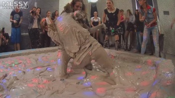 Messy Wrestling: Mud Madness!  No Stopping Till Fully Covered In Slop! Screencap 12 on www.sinx.com