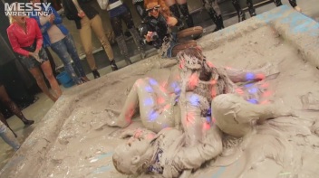Messy Wrestling: Mud Madness!  No Stopping Till Fully Covered In Slop! Screencap 19 on www.sinx.com