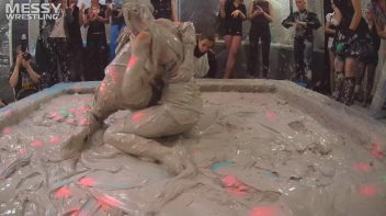 Messy Wrestling: Mud Madness!  No Stopping Till Fully Covered In Slop! Screencap 28 on www.sinx.com
