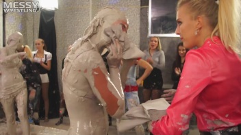 Messy Wrestling: Mud Madness!  No Stopping Till Fully Covered In Slop! Screencap 39 on www.sinx.com