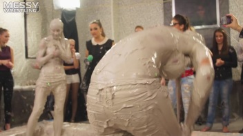 Messy Wrestling: Mud Madness!  No Stopping Till Fully Covered In Slop! Screencap 40 on www.sinx.com