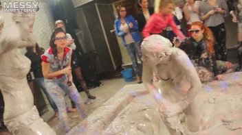 Messy Wrestling: Mud Madness!  No Stopping Till Fully Covered In Slop! Screencap 45 on www.sinx.com