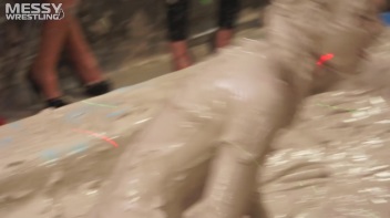 Messy Wrestling: Mud Madness!  No Stopping Till Fully Covered In Slop! Screencap 55 on www.sinx.com