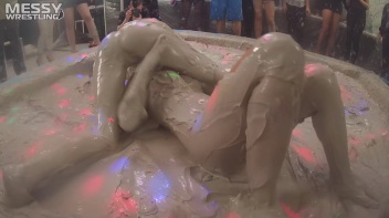 Messy Wrestling: Mud Madness!  No Stopping Till Fully Covered In Slop! Screencap 60 on www.sinx.com