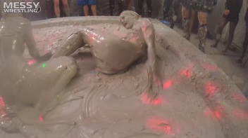 Messy Wrestling: Mud Madness!  No Stopping Till Fully Covered In Slop! Screencap 63 on www.sinx.com