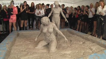 Muddy Wrestling: Jenna Lovely vs Lilith Virago & Gabriella vs. Sheila Screencap 58 on www.sinx.com