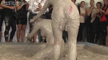 Muddy Wrestling: Jenna Lovely vs Lilith Virago & Gabriella vs. Sheila Screencap 68 on www.sinx.com