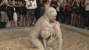 Muddy Wrestling: Jenna Lovely vs Lilith Virago & Gabriella vs. Sheila Screencap 69 on www.sinx.com