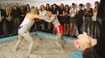 Muddy Wrestling: Jenna Lovely vs Lilith Virago & Gabriella vs. Sheila Screencap 7 on www.sinx.com