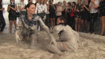 Muddy Wrestling: Jenna Lovely vs Lilith Virago & Gabriella vs. Sheila Screencap 81 on www.sinx.com