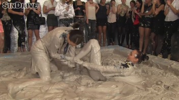 Muddy Wrestling: Jenna Lovely vs Lilith Virago & Gabriella vs. Sheila Screencap 88 on www.sinx.com