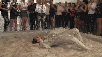 Muddy Wrestling: Jenna Lovely vs Lilith Virago & Gabriella vs. Sheila Screencap 91 on www.sinx.com