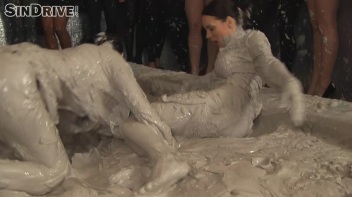 Muddy Wrestling: Jenna Lovely vs Lilith Virago & Gabriella vs. Sheila Screencap 94 on www.sinx.com