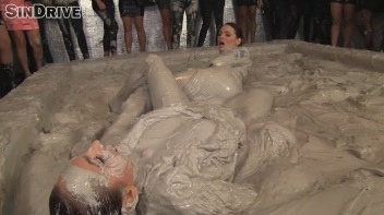 Muddy Wrestling: Jenna Lovely vs Lilith Virago & Gabriella vs. Sheila Screencap 105 on www.sinx.com