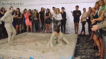 Muddy Wrestling: Jenna Lovely vs Lilith Virago & Gabriella vs. Sheila Screencap 107 on www.sinx.com