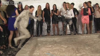 Muddy Wrestling: Jenna Lovely vs Lilith Virago & Gabriella vs. Sheila Screencap 109 on www.sinx.com