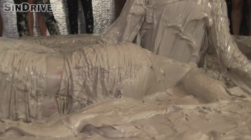 Muddy Wrestling: Jenna Lovely vs Lilith Virago & Gabriella vs. Sheila Screencap 110 on www.sinx.com