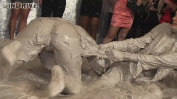 Muddy Wrestling: Jenna Lovely vs Lilith Virago & Gabriella vs. Sheila Screencap 111 on www.sinx.com