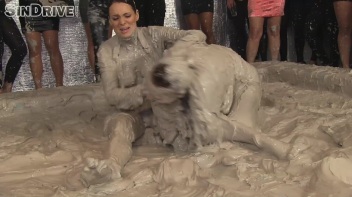 Muddy Wrestling: Jenna Lovely vs Lilith Virago & Gabriella vs. Sheila Screencap 114 on www.sinx.com