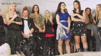 Muddy Wrestling: Jenna Lovely vs Lilith Virago & Gabriella vs. Sheila Screencap 125 on www.sinx.com