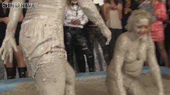 Muddy Wrestling: Jenna Lovely vs Lilith Virago & Gabriella vs. Sheila Screencap 13 on www.sinx.com