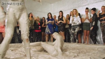 Muddy Wrestling: Jenna Lovely vs Lilith Virago & Gabriella vs. Sheila Screencap 136 on www.sinx.com