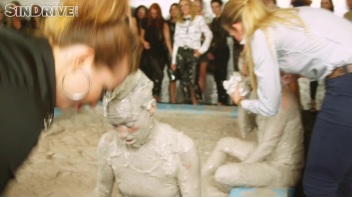 Muddy Wrestling: Jenna Lovely vs Lilith Virago & Gabriella vs. Sheila Screencap 23 on www.sinx.com