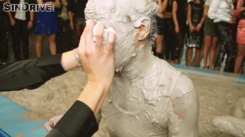 Muddy Wrestling: Jenna Lovely vs Lilith Virago & Gabriella vs. Sheila Screencap 25 on www.sinx.com