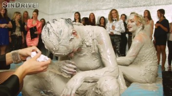 Muddy Wrestling: Jenna Lovely vs Lilith Virago & Gabriella vs. Sheila Screencap 26 on www.sinx.com