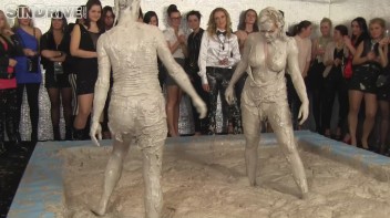 Muddy Wrestling: Jenna Lovely vs Lilith Virago & Gabriella vs. Sheila Screencap 38 on www.sinx.com