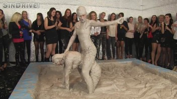 Muddy Wrestling: Jenna Lovely vs Lilith Virago & Gabriella vs. Sheila Screencap 41 on www.sinx.com